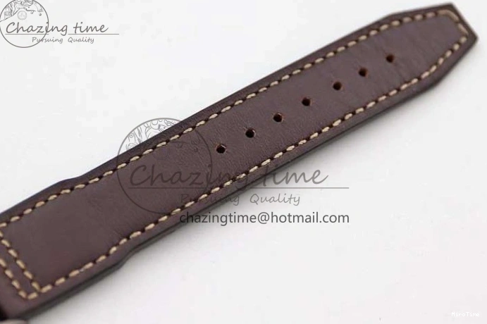 MIROTIME 0312 Mark XVIII IW327006 Titanium M+F 1:1 Best Edition Black Dial on Brown Leather Strap A Efficient 7052